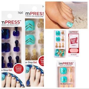 ImPress Press on nails Pedicure Setof 2